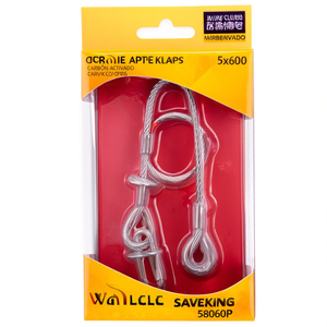 <b>Wire</b> Rope Clips SAVEKING 5x600 <b>Silver</b> 58060P - Product Image 3
