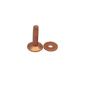 Factory Wholesale Brass Rivet <b>Washer</b> <b>Copper</b> Flat Head Rivets and Burrs for Leather - Product Image 1