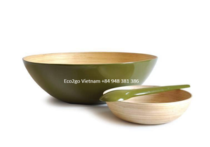 Wholesale Eco-friendly Large Bamboo Spun <b>Bowl</b> Handmade by Eco2go Vietnam for <b>Parties</b> - Product Image 3