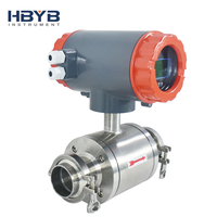 Medidor de Flujo Magnético de Alta Presión con Salida de Pulso RS485 Modbus 4-20mA, Acero Inoxidable, Tri-Clamp, para Agua Mineral, Leche, Cerveza, Fruta