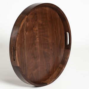 Juego de bandejas de madera de alta calidad en color mango natural con elegante forma ovalada y diseño texturizado perfecto para entretener a los invitados - Product Image 6