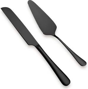 2 pièces Coupe-gâteau multifonctionnel Cadeau de mariage Ensemble de service à gâteau en acier inoxydable Vaisselle de fête Vaisselle de table Outil de pâtisserie - Product Image 5