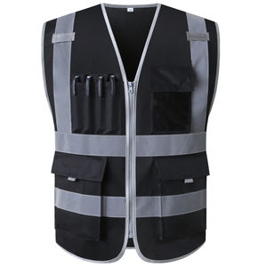 เสื้อกั๊กสะท้อนแสงสะท้อนแสงสะท้อนแสงสะท้อนแสงสะท้อนแสงสำหรับผู้ชายเสื้อกั๊กสำหรับใส่ทำงานกลางแจ้งมีกระเป๋านิรภัย - Product Image 1