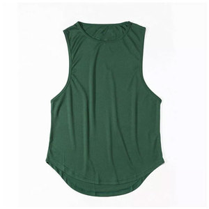 Camiseta sin Mangas para Hombre, Diseño Moderno, Deportiva, Elástica, Transpirable, de Poliéster/Algodón, de Alta Calidad, para Entrenamiento de Verano - Product Image 1