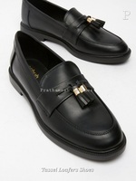 Chaussures mocassins en cuir véritable, mode, antidérapantes, confortables pour le bureau et parfaites pour un usage quotidien, chaussures de qualité supérieure