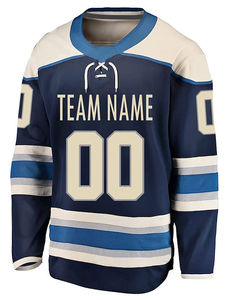 2025 Jersey de hockey sobre hielo de alta calidad con nombre de equipo personalizado Número de logotipo Impresión sublimada de secado rápido Ropa deportiva MOQ bajo - Product Image 4
