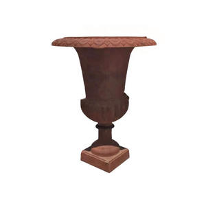 Personnalisé <span class=keywords><strong>en</strong></span> gros classique 24 "grand jardin décoration Antique Style français jumelé <span class=keywords><strong>Pot</strong></span> <span class=keywords><strong>de</strong></span> <span class=keywords><strong>fleur</strong></span> Médicis Pots <span class=keywords><strong>en</strong></span> <span class=keywords><strong>fonte</strong></span> jardinière - Product Image 2