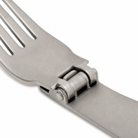 Ensemble de couverts pliants en titane 5 pièces, portables, anti-rouille, qualité alimentaire CPC, pour le camping (cuillère, fourchette, couteau, baguettes)