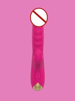 10-Gang Vibrations-G-Punkt-Klitoris-Stimulator Stoßender Rabbit-Vibrator USB-Aufladbar Ohne Gleitmittel für Frauen-Masturbation