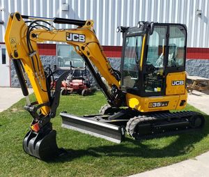 JCB 35Z-1รถขุดตีนตะขาบขนาดเล็กที่ใช้5ton น้ำหนักการดำเนินงานกับแกนหลักส่วนประกอบเครื่องยนต์มอเตอร์ที่แนบมาถังปั๊ม - Product Image 1
