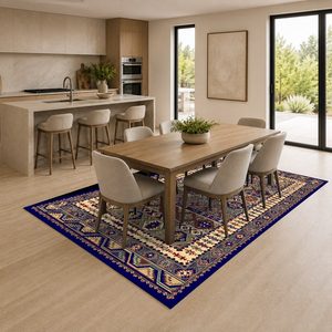 RUGS DEPOT LXDP-0368 Wholesale Multicolor Neutral Modern Vintage Digital Printed Machine Washable Chenille Area Rug Non <b>Slip</b> - Product Image 4
