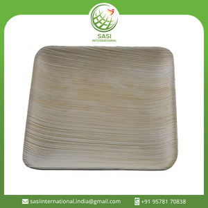 Assiettes carrées jetables en feuille de palmier biodégradable naturel de haute qualité - Product Image 2