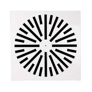 3JW 161798 VIM DAFR DF 596x596 RAL9010 <b>Ventilation</b> <b>Fan</b> <b>Parts</b> Diffuser Slab with Straight Slots for Airflow Management - Product Image 1