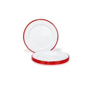 Design minimaliste assiettes de service en métal couleur émail fruits salade plat pour la maison cuisine décor écologique - Product Image 3