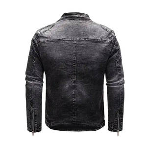 Streetwear décontracté avec logo personnalisé, vente en gros de veste en jean à la mode, manteaux d'équitation, jeans, vestes en jean pour hommes - Product Image 2