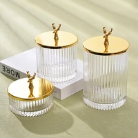 Nouveau concept d'oiseau cookie bonbons miel réservoir bocal de stockage en verre hermétique avec couvercle en bambou design unique bocal de stockage Offre Spéciale
