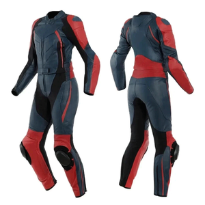 Custom Motorbike Track Racing Leather 1 & 2 Piece Suit For Women CE Armored Protected Genuine Leather Motorcycle Suit - Product Image 1