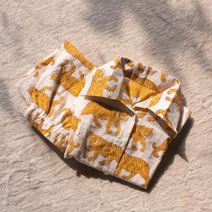 Venta al por mayor, barato, compra a granel, nuevo traje de noche para niños, mezcla de algodón, estampado, bloque de mano, ropa de dormir, vestido para niños - Product Image 4