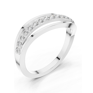 Bague élégante pour femme avec diamant de laboratoire de 0,225 carats, clarté VVS-VS EF, or 18 carats, 14 carats, 10 carats et argent 925, rose, jaune, blanc - Product Image 5