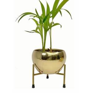 Ensemble de pots Meena en métal de luxe moderne avec support, bac à fleurs en fer thermolaqué pour la salle à manger et le salon, usage quotidien - Product Image 5