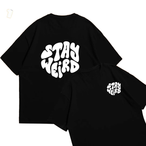 เสื้อยืดพิมพ์ลายซิลค์สกรีนพิมพ์ลาย Dtg เสื้อยืดพิมพ์ลายวินเทจผ้าคอตตอนพิมพ์ลายเฮฟวีเวตแบบกำหนดเอง100% - Product Image 3