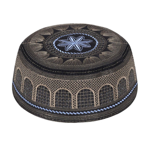 Muslim Prayer Cap Kufi for Men Formal Casual Waterproof High Quality 100% Cotton Made in Pakistan Daily Use - Product Image 1