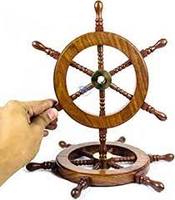 Volant de bateau en bois écologique de qualité supérieure, décoration intérieure, design moderne, fixation murale, couleurs personnalisables, 8 brins