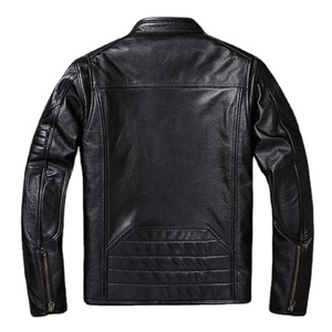 Chaqueta de cuero con cuello levantado para hombre más vendida al mejor precio para invierno con logotipo frontal en diferentes colores disponibles - Product Image 3