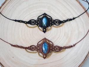 Proveedor Mayorista de Colgantes de Piedras Preciosas de Larimar Natural, Collar de Macramé Vintage, Joyería de Compromiso con Certificado IGI - Product Image 2