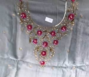 Designer moderne non cousu brodé à la main indien pakistanais fête porter des costumes pour les femmes Fashion-Forward Style traditionnel pour - Product Image 2