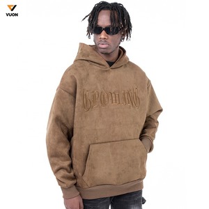 Venta al por mayor de calidad Puff de impresión de peso pesado de algodón con capucha de los hombres de gran tamaño de impresión personalizada de lujo pulóver de algodón sudaderas con capucha personalizadas - Product Image 5