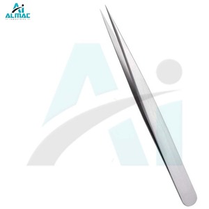 Pinzas de peluquero manuales de acero ALMAC OEM con logotipo personalizado de punta recta disponible para kits profesionales de aseo y estilismo - Product Image 4