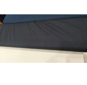 Tissu pour costume homme, motif à carreaux bleu foncé, matière textile pour vêtements formels, pantalon, blazer, tissu pour couture, rouleau - Product Image 1