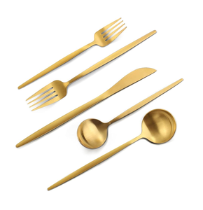 Juego de cubiertos de latón de acero con espejo Cuchara Masala antigua Utensilios para el hogar de calidad premium Cuchara de cubiertos Material de metal a un gran costo - Product Image 2