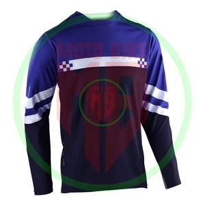 Maillots de motocross respirants avec logo personnalisé, design personnalisé, maillot de motocross sublimé, vêtements de course, maillot de motocross à manches longues - Product Image 3