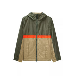 Chaqueta Cortavientos de Nailon de Alta Calidad, Estilo Moderno, con Cremallera Larga, para Actividades al Aire Libre, Diseño de Parches de Colores - Product Image 1