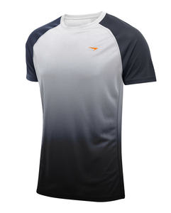 Nouvelle conception à séchage rapide hommes T-shirts de sport motif solide Badminton Tennis uniformes avant sérigraphie pour l'entraînement - Product Image 5