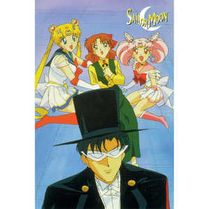 Affiche d'anime Sailor Moon, belle carte postale mettant en scène des personnages emblématiques - Product Image 1