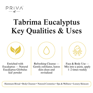 Polvo de Eucalipto Tabrima al por Mayor |   Exfoliante Corporal Natural Marroquí con Eucalipto Globulus, Proveedor de Polvo Cosmético a Granel - Product Image 3