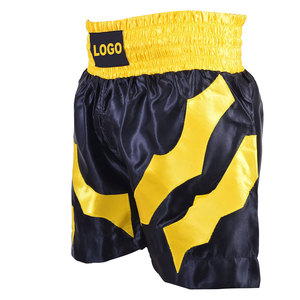 Shorts de boxe Muay Thai pour hommes MMA de haute qualité respirant Fitness Arts martiaux troncs de combat bas Shorts d'entraînement d'entraînement noir - Product Image 3