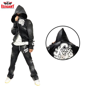 Chándal de estilo acampanado con logotipo personalizado con precio razonable Haga su propio mejor diseño Los hombres usan chándales acampanados por Elegant Sports - Product Image 6