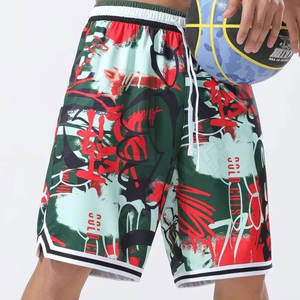 Pantalones cortos de baloncesto de malla bordada con logotipo hecho a medida Hip Hop sublimación poliéster Ajuste rápido solo hombres Unisex - Product Image 2