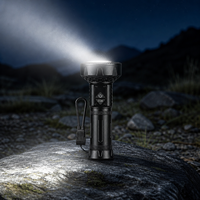 Lampe torche laser blanche multifonction, lampe de poche LED en alliage d'aluminium, lampe de recherche portative, lampe de secours pour le camping en plein air