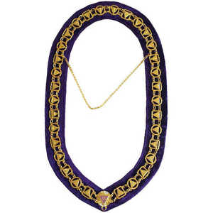MOQ bajo, Collar de cadena de rito escocés de 33 grados, chapado en oro, diseño personalizado, Collar de cadena de Regalia masónico - Product Image 4