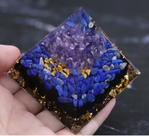 Pyramide d'arbre de vie améthyste énergie Positive Chakra Reiki méditation cristal Orgone pyramide EMF Protection cadeau de guérison - Product Image 2