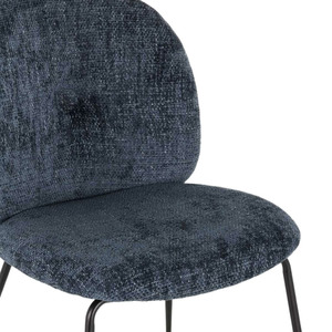 เก้าอี้ทานอาหารกำมะหยี่หรูหราทันสมัยสำหรับบ้านหรือบาร์ ดีไซน์ใหม่ เก้าอี้ทานอาหารหุ้มเบาะสำหรับร้านกาแฟและร้านอาหารพร้อมพนักพิง - Product Image 3