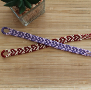Heart Friendship <b>Bracelet</b> | Personalized Handmade | Woven <b>String</b> | Adjustable | Embroidery Thread *CUSTOMIZABLE* - Product Image 3