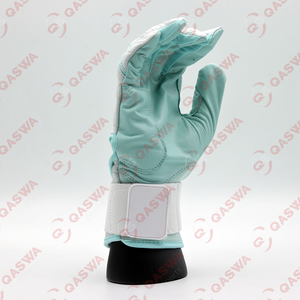 ถุงมือเบสบอลผสมสีขาวและมิ้นท์ถุงมือตีเบสบอลผู้ชายและผู้หญิงทำจากหนังซอฟต์บอล - Product Image 2