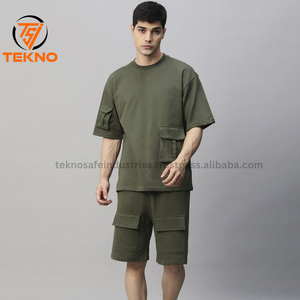 Conjuntos de camisetas casuales Ropa de entrenamiento personalizada para hombres Camiseta y conjunto corto para hombres Conjuntos de fitness para gimnasio - Product Image 4