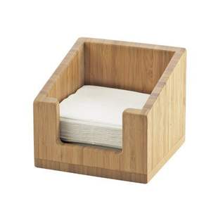 Servilletero artístico de madera hecho a mano con detalle tallado para mesa de comedor boda rústica granja restaurante cocina - Product Image 4